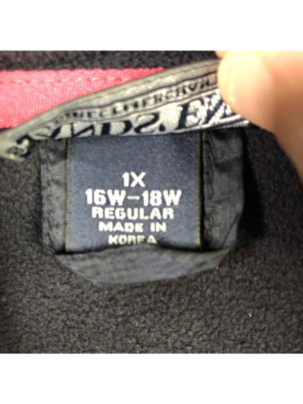 Lands' End Jacket Womens 1X Red Fleece Marinac WindCheck Zip Water Resistant - Picture 6 of 16